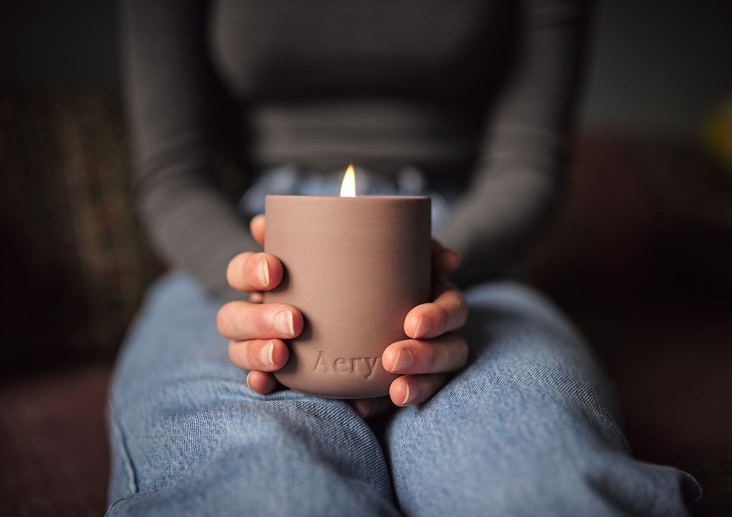 Aery Moroccan Rose Scented Candle Fernweh Collection