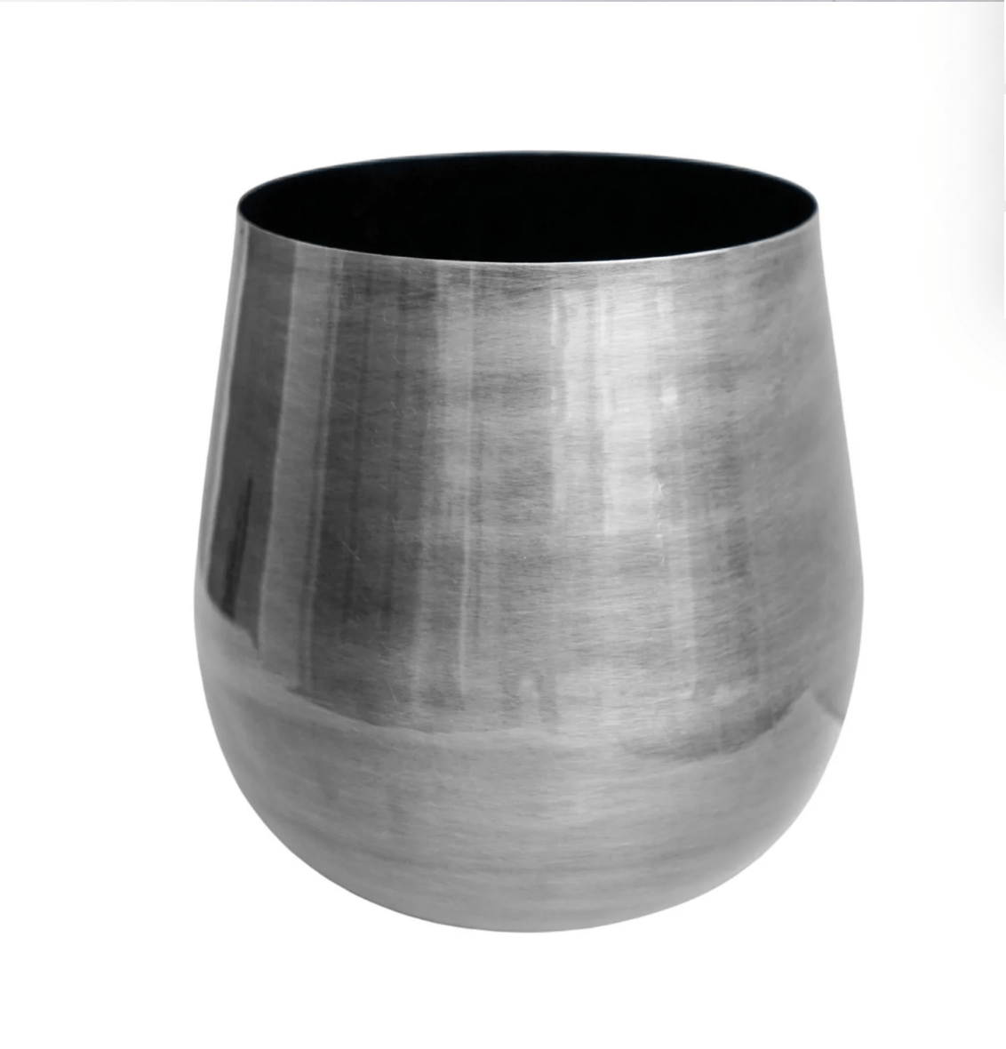 The Antique Pewter Bell Bottomed Planter by Ivyline Close up