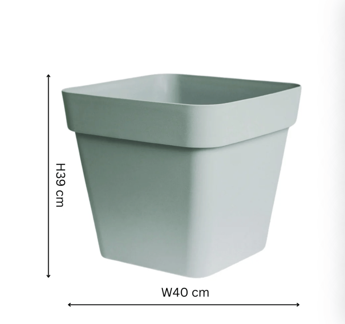 Sage Cleo Square Planter With Wheels by Ivyline