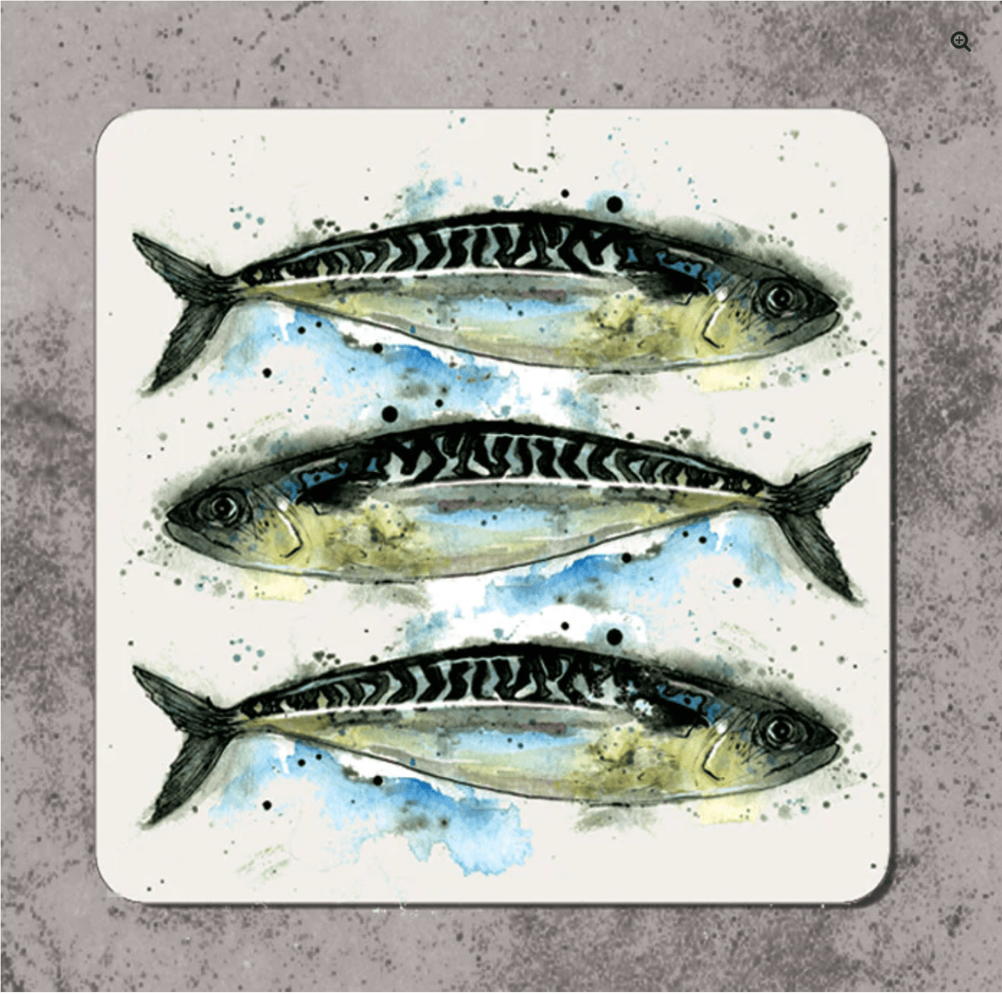 Coaster Mackerel Design by Dollyhotdogs.