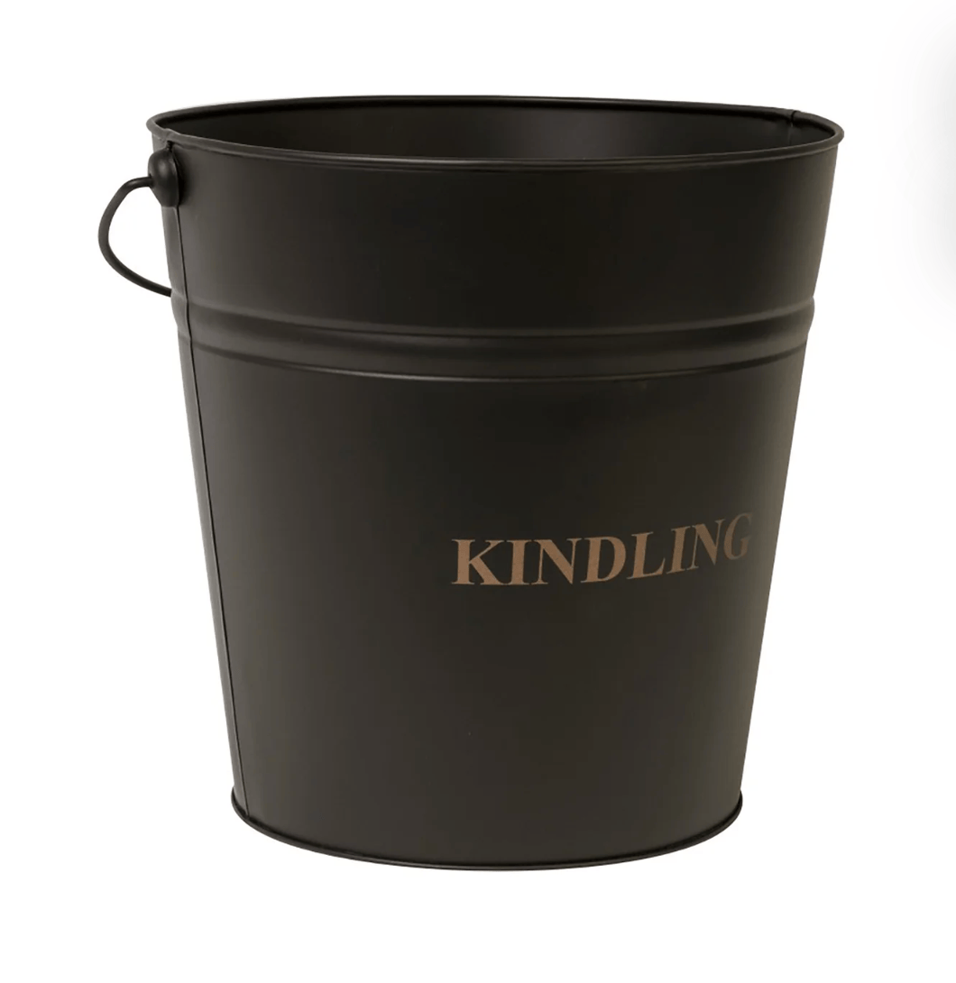 Black Kindling Bucket by Ivyline