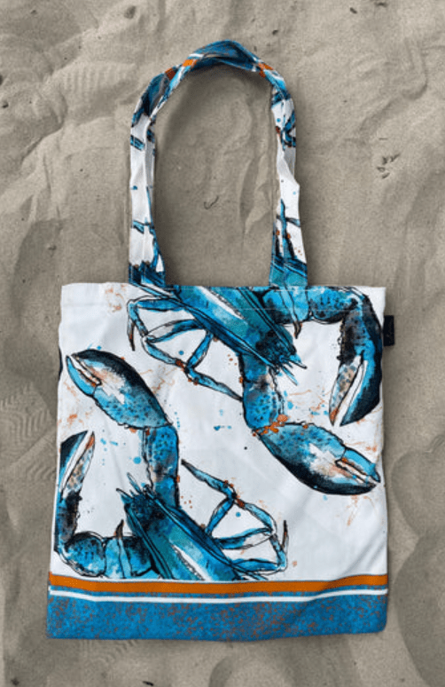 Tote Bag Blue Lobster Design by Dollyhotdogs