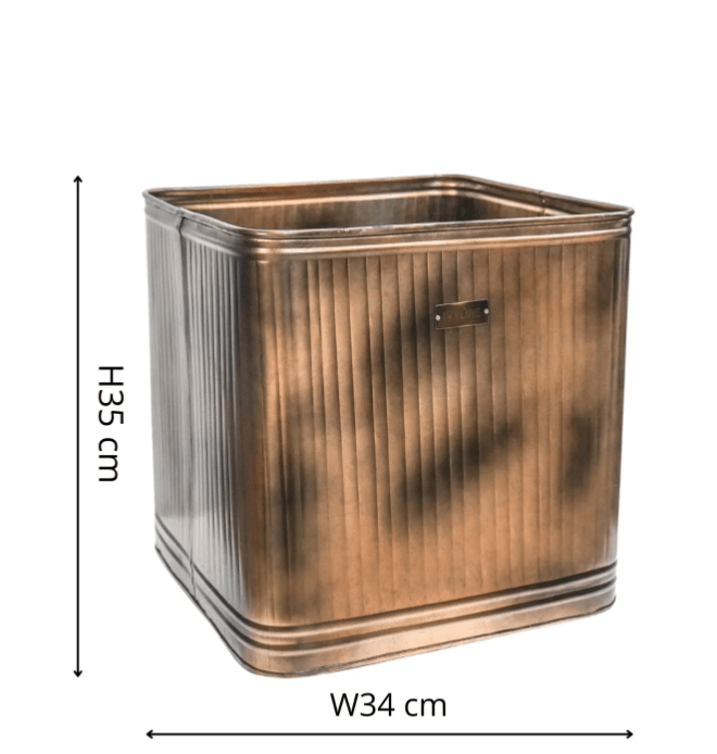 Hampton Large Copper Planter by Ivyline