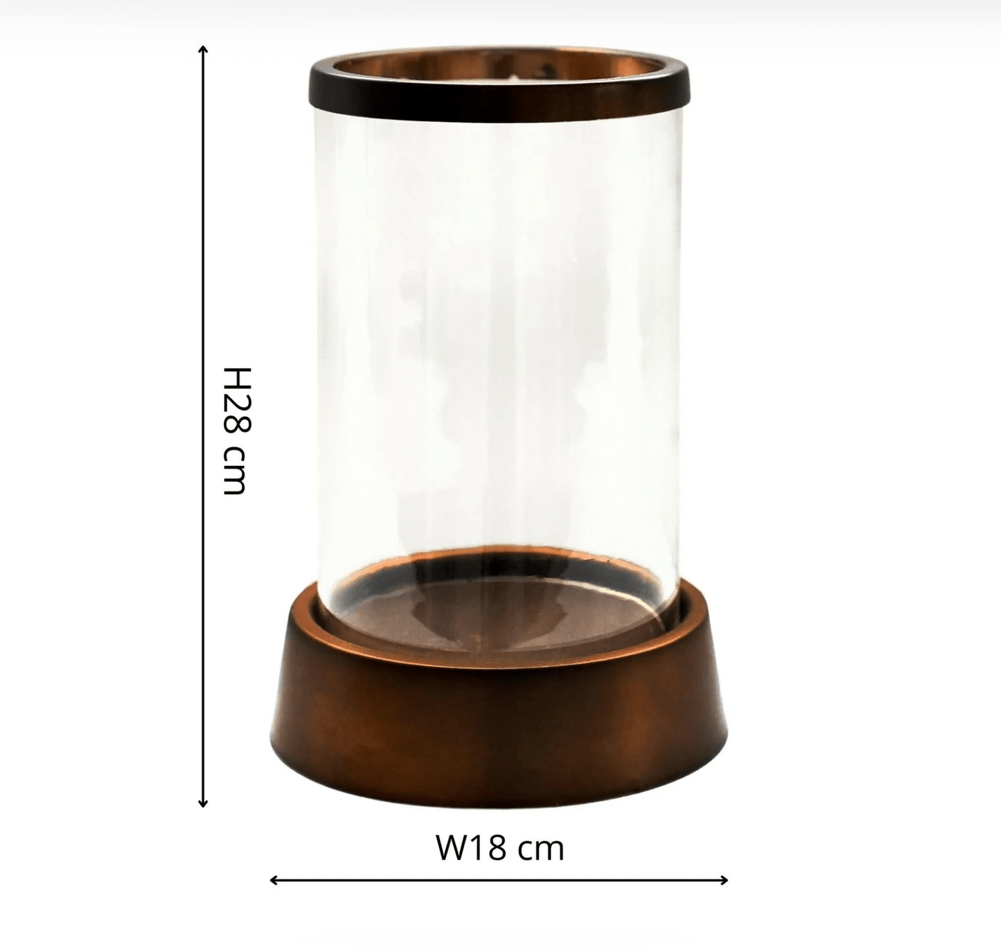 Large Hampton Hurricane Lantern in Antique Copper