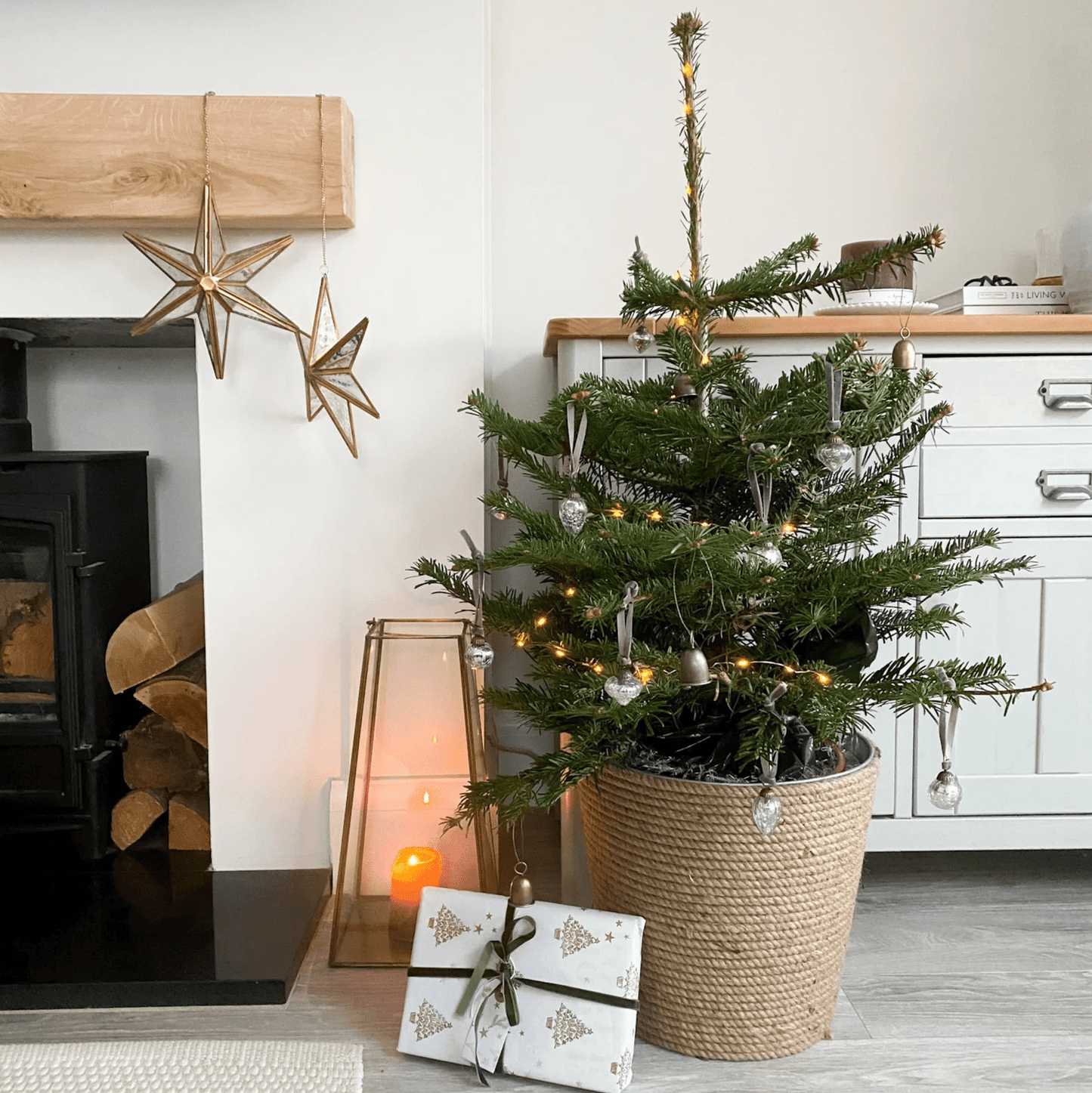 Hanging Glass Star Decoration