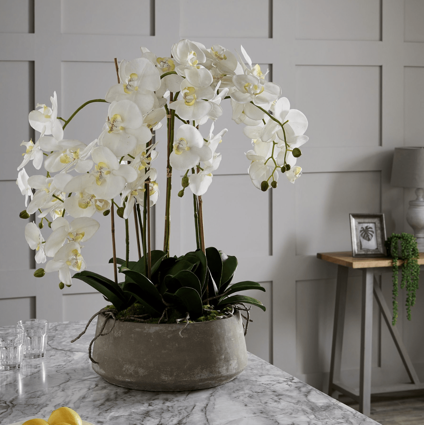 Large Artificial White Orchid