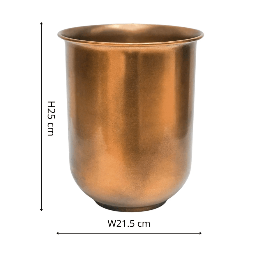 Outdoor Hampton Copper Metal Planter