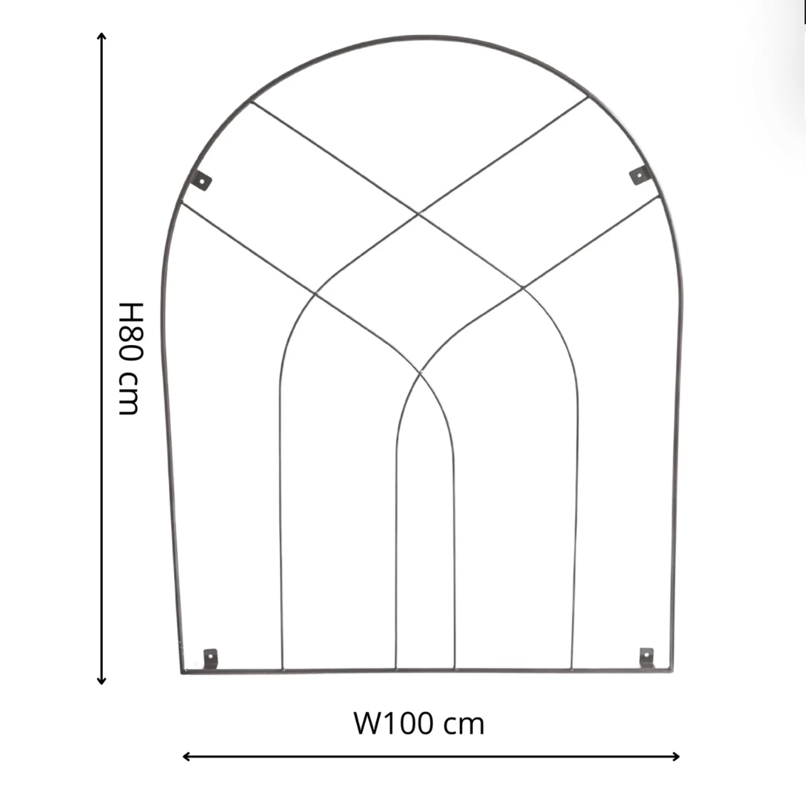 Outdoor Arch Trellis by Ivyline Measurements