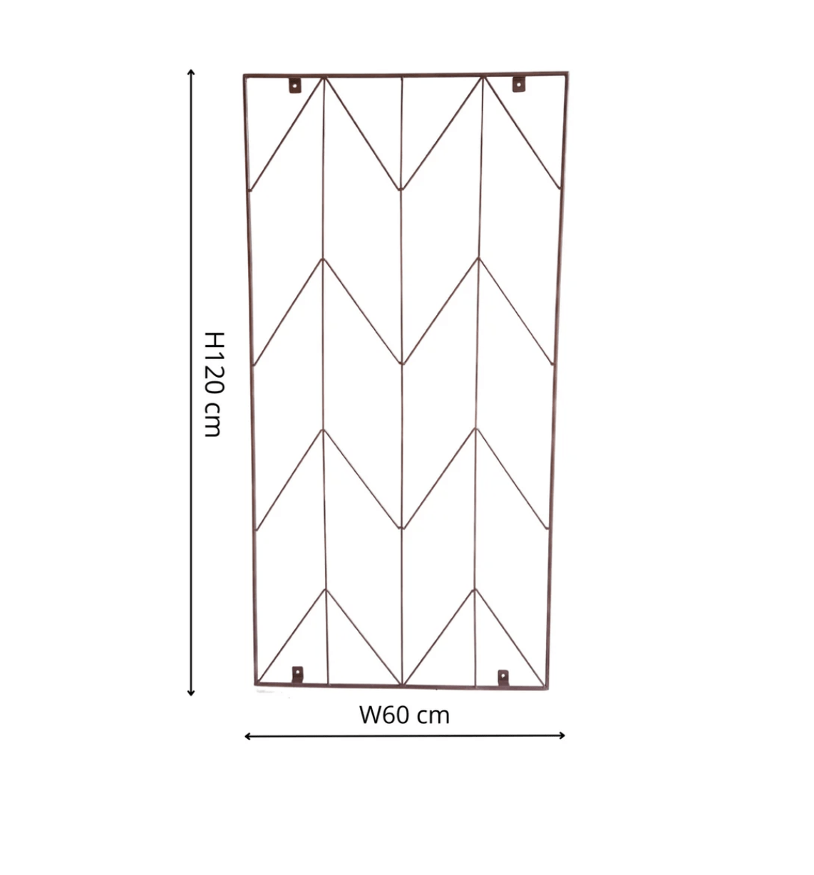 Outdoor Herringbone Trellis Brown by Ivyline
