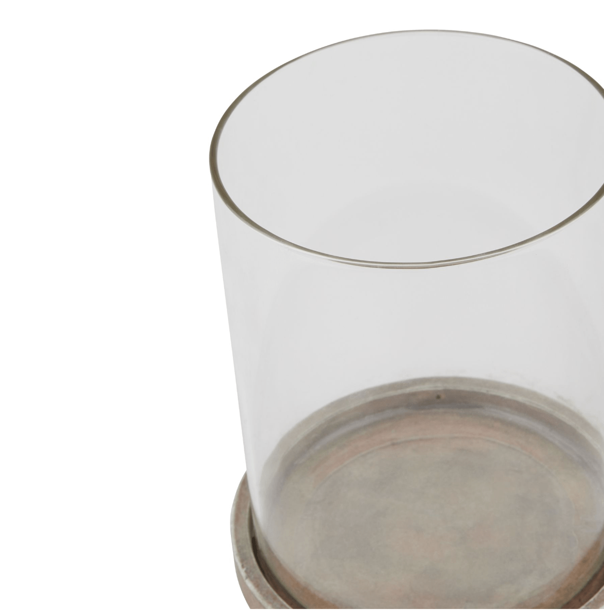 Sienna Brown Large Hurricane Lantern