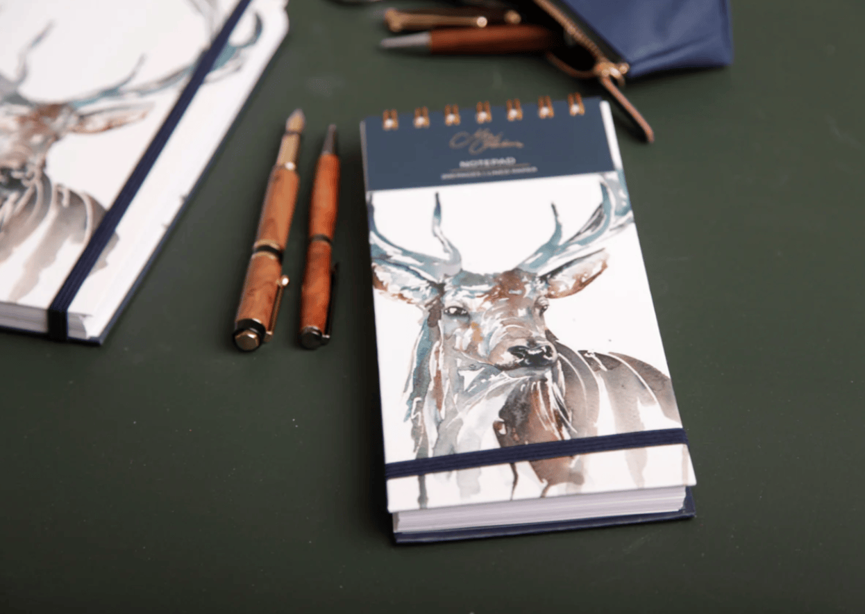 Meg Hawkins Highland Stag Notepad