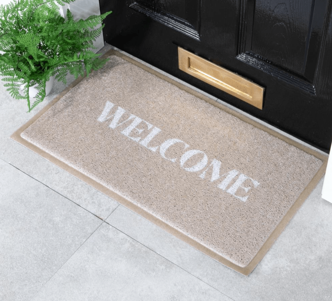 Beige Welcome Doormat (70 x 40cm)