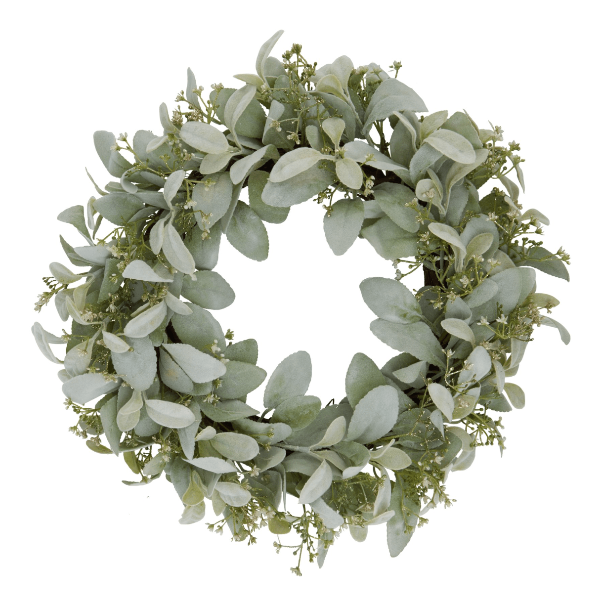 Winter Wreath With Lambs Ear And Wax Flower