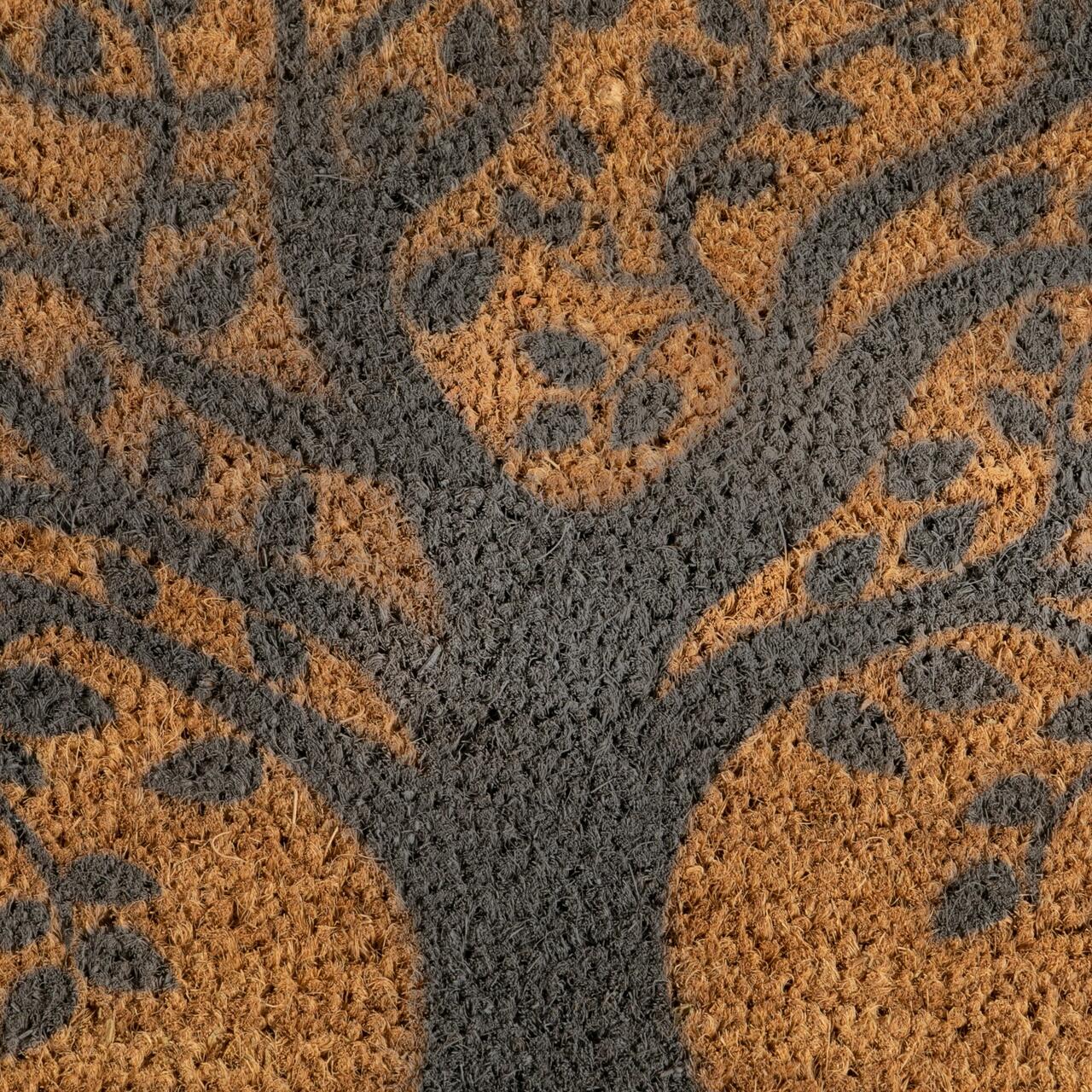Extra Large Grey Tree Of Life Design Doormat by artsy