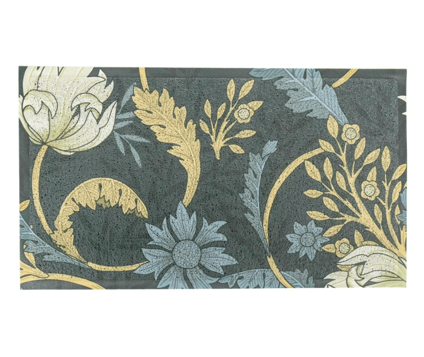 Blue Floral William Morris Pattern Doormat