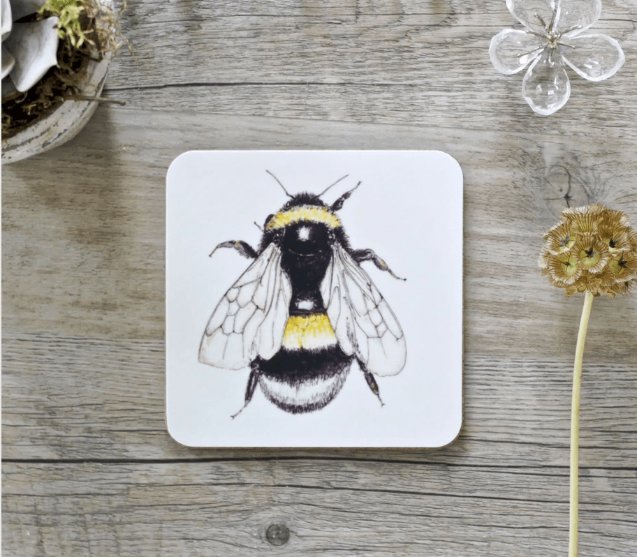 Toasted Crumpet Bumblebee Coasters
