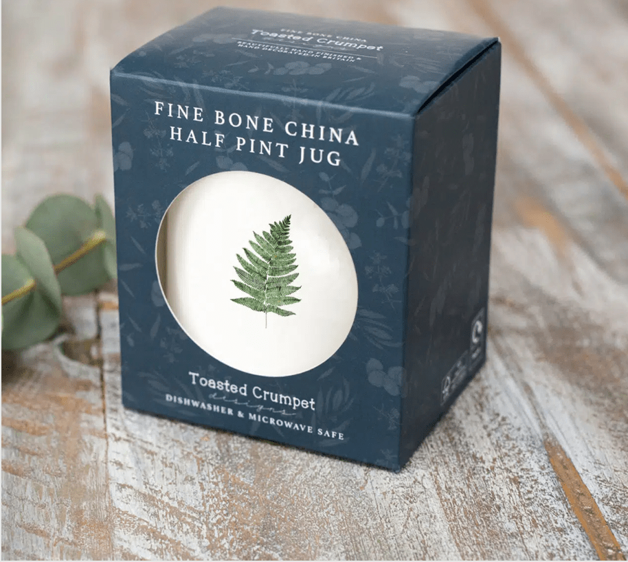 Toasted Crumpet Half Pint Jug Fern Design