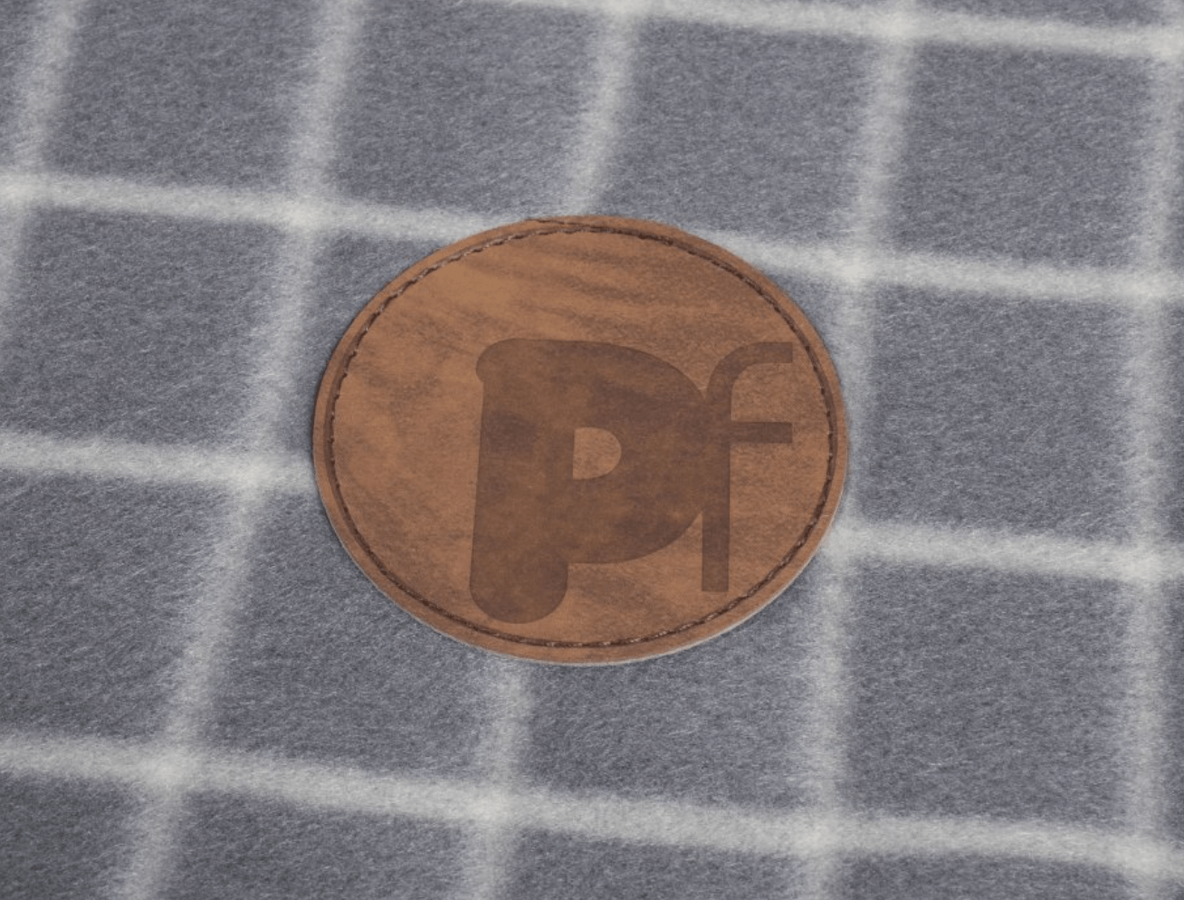 Petface Grey Check Dog Blanket Petface Logo