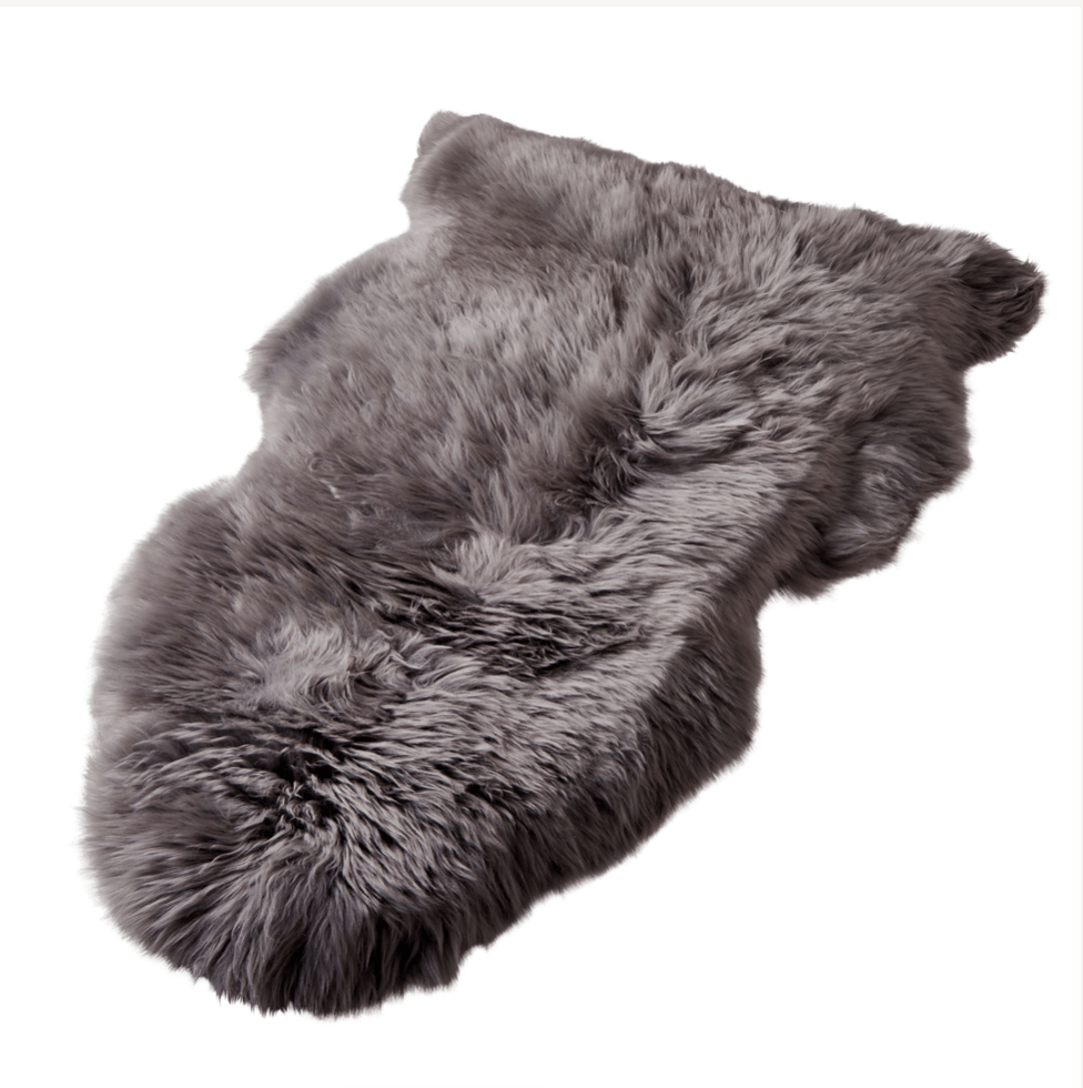 Grey Natural Sheepskin Rug by Native