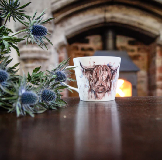 Country Living Inspired Bone China Mugs | Turquoise Living