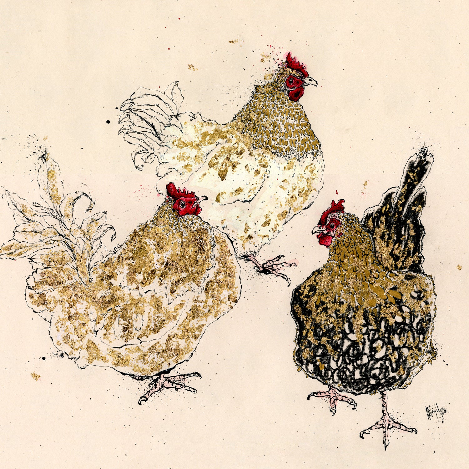 Chicken Print | Anna Wright