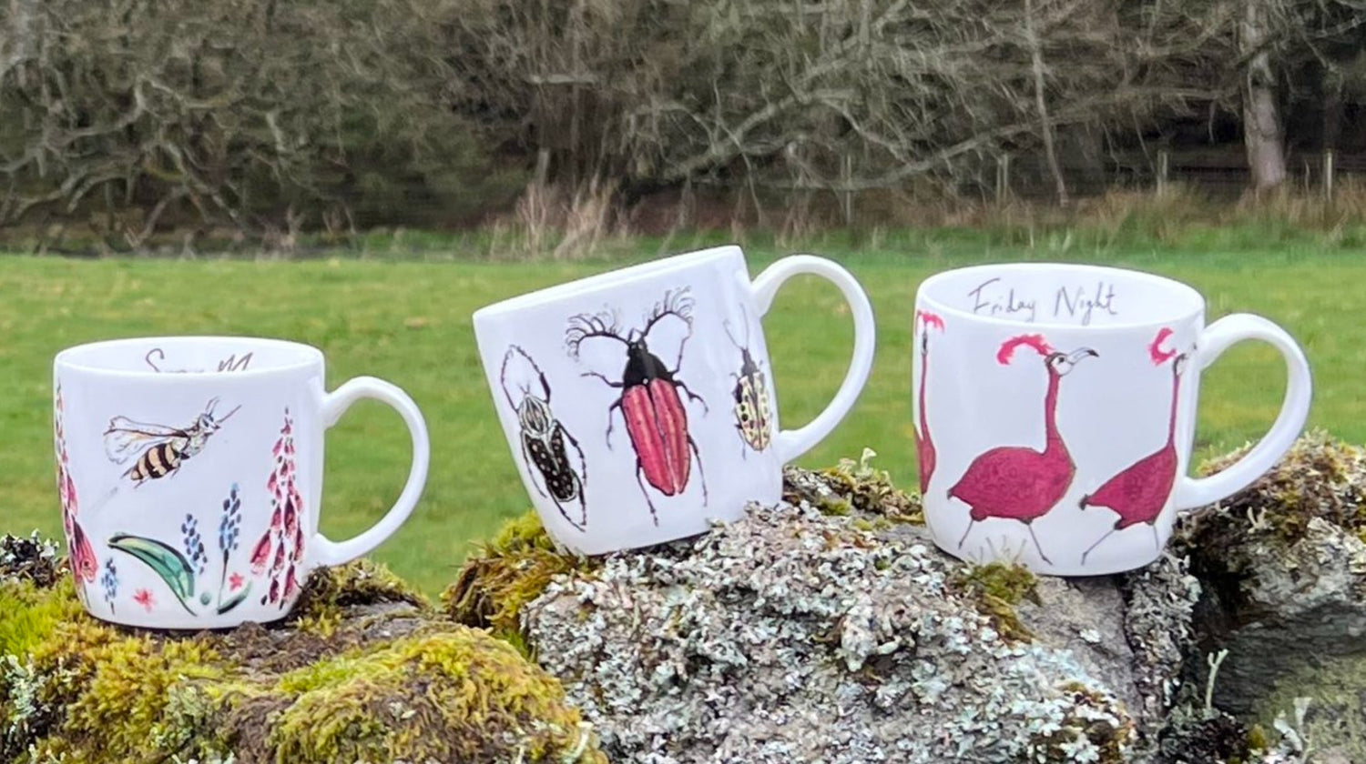 Fine China Mugs | Turquoise Living