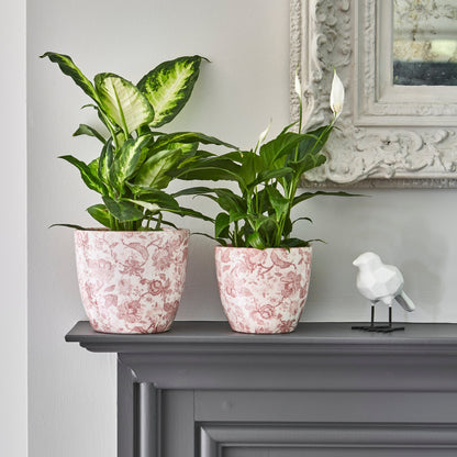 Monza Ceramic Planter by Ivyline vintage rose