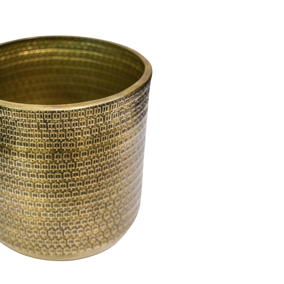 Solis Embossed Planter by Ivyline 24cm