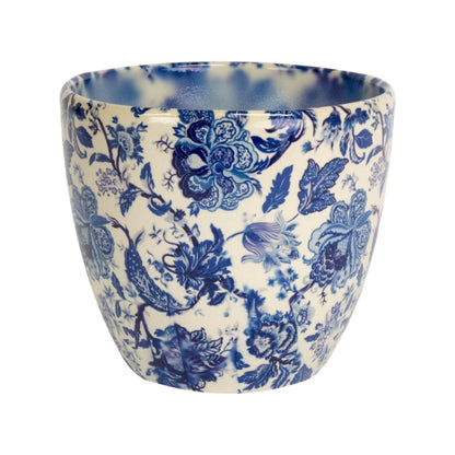 Monza Ceramic Planter by Ivyline vintage blue