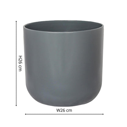 Ivyline Lisbon Planter charcoal dimensions