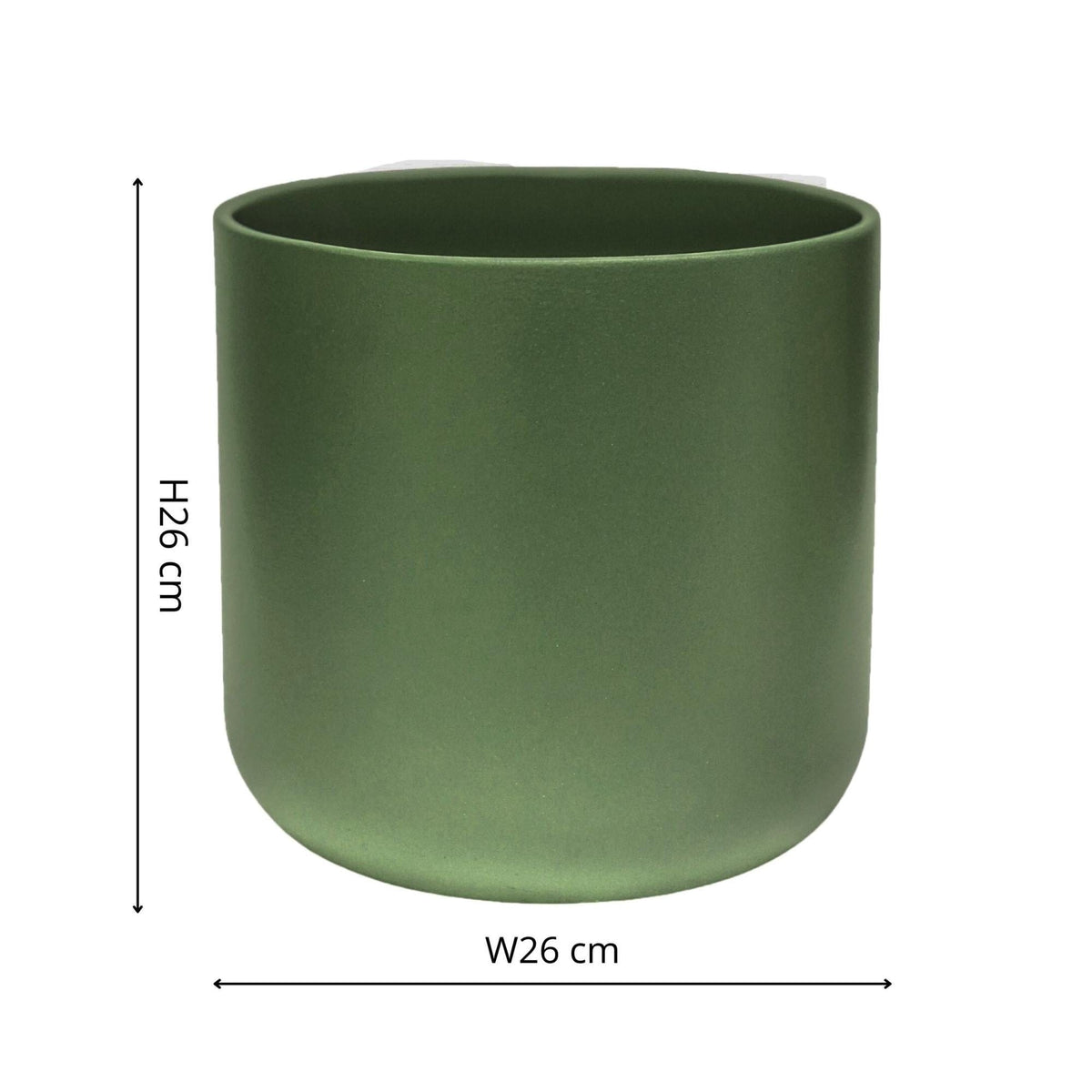 Ivyline Lisbon Planter olive dimensions