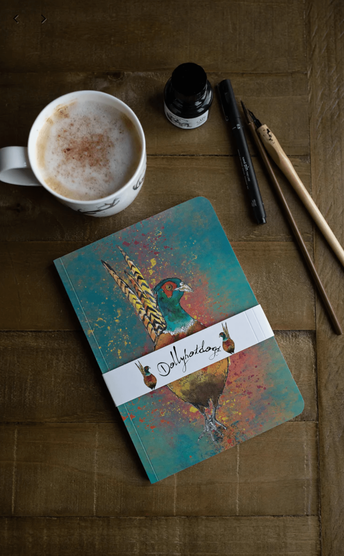 A5 Hardback Notebook Pheasant Design by Dollyhotdogs