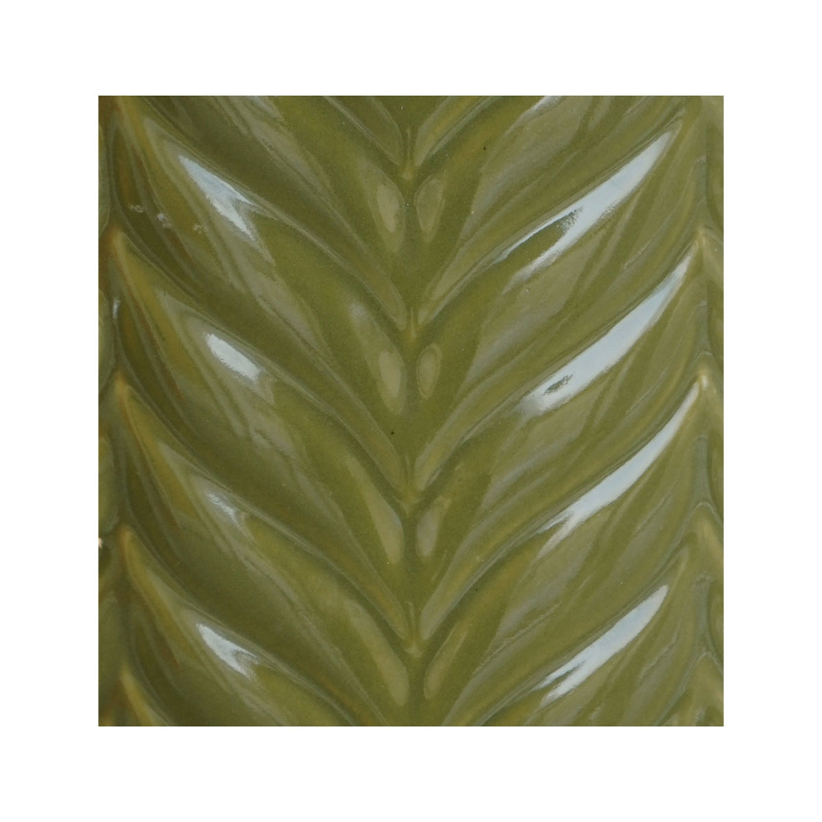 Aspen Chevron Planter by Ivyline olive green