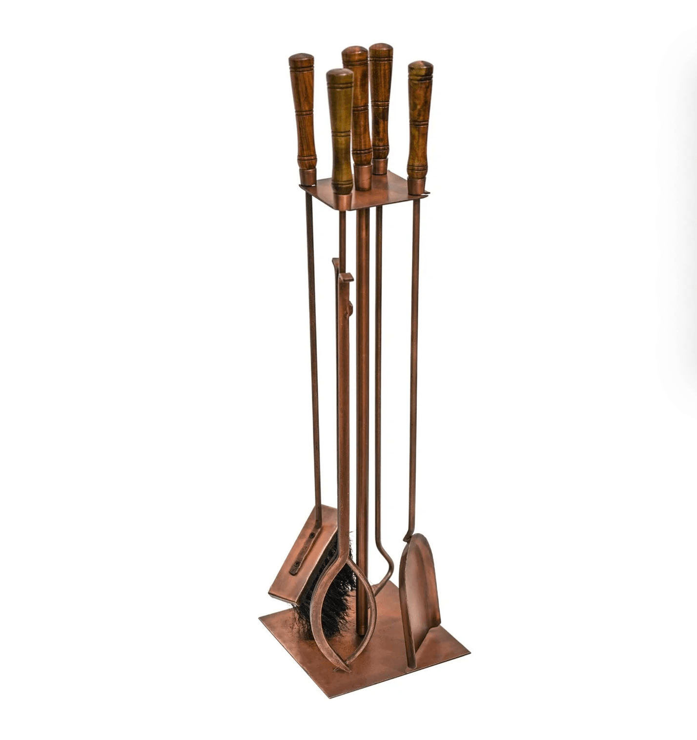 Antique Copper Fireside Companion Set