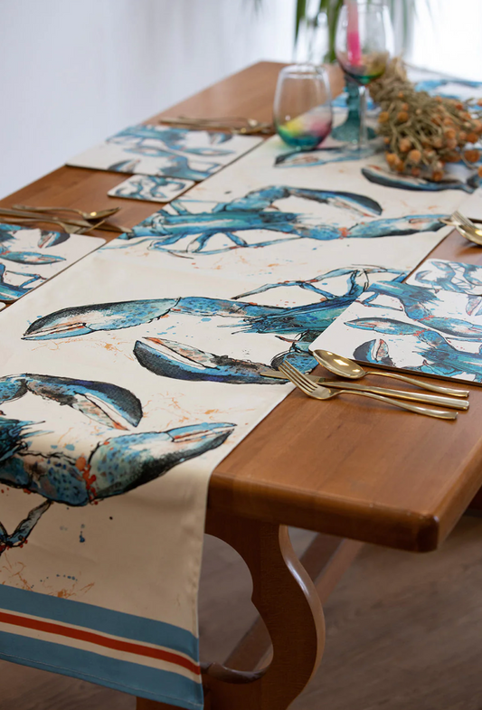 Blue Lobster Table Runner by Dollyhotdogs