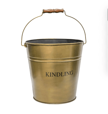 Brass Kindling Bucket by Ivyline