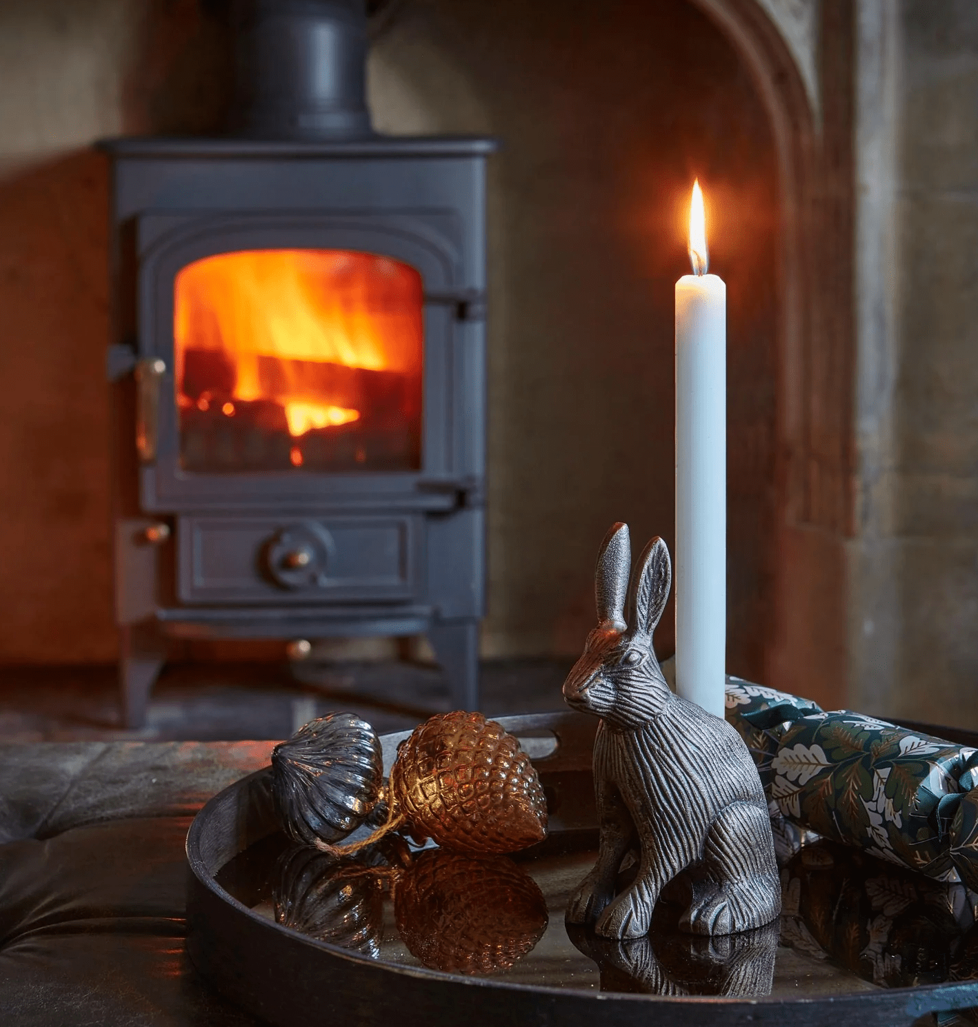 Cast Aluminium Hare Candle Holder - rass