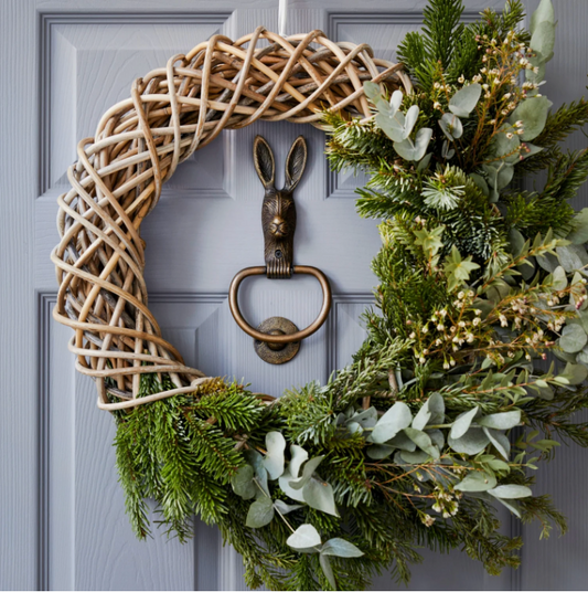 Cast Iron Hare Door Knocker - Brass