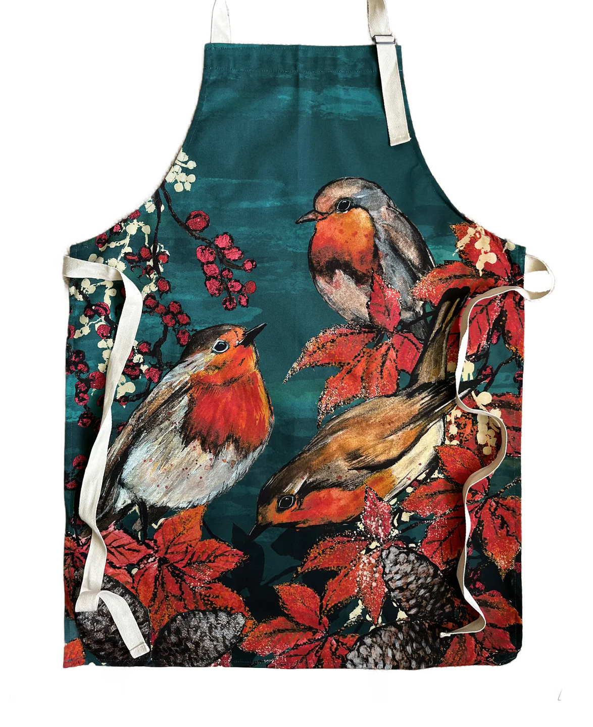 Dollyhotdogs Christmas Robin Apron