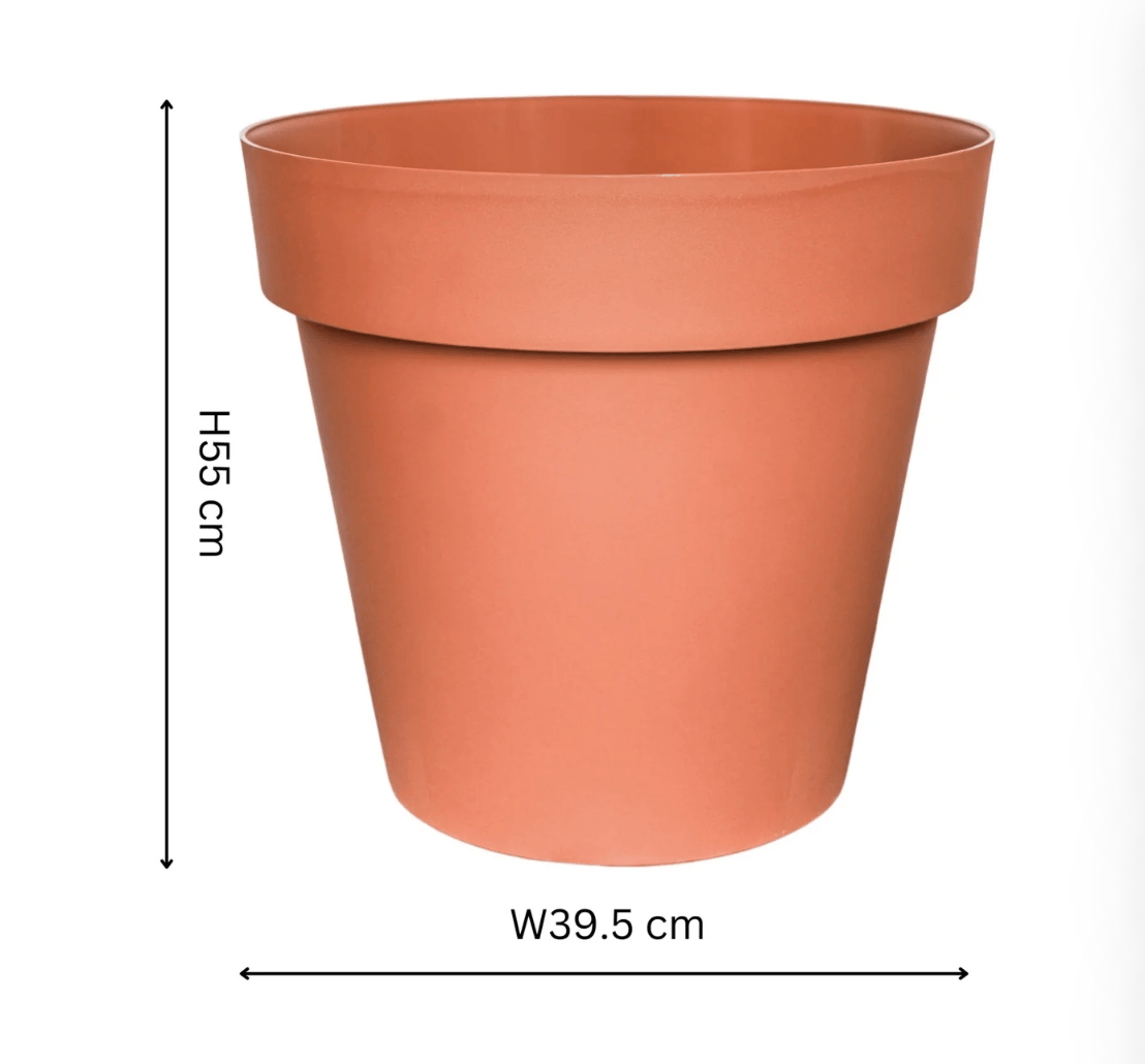 Terracotta Cleo Planter With Wheels by Ivyline Small