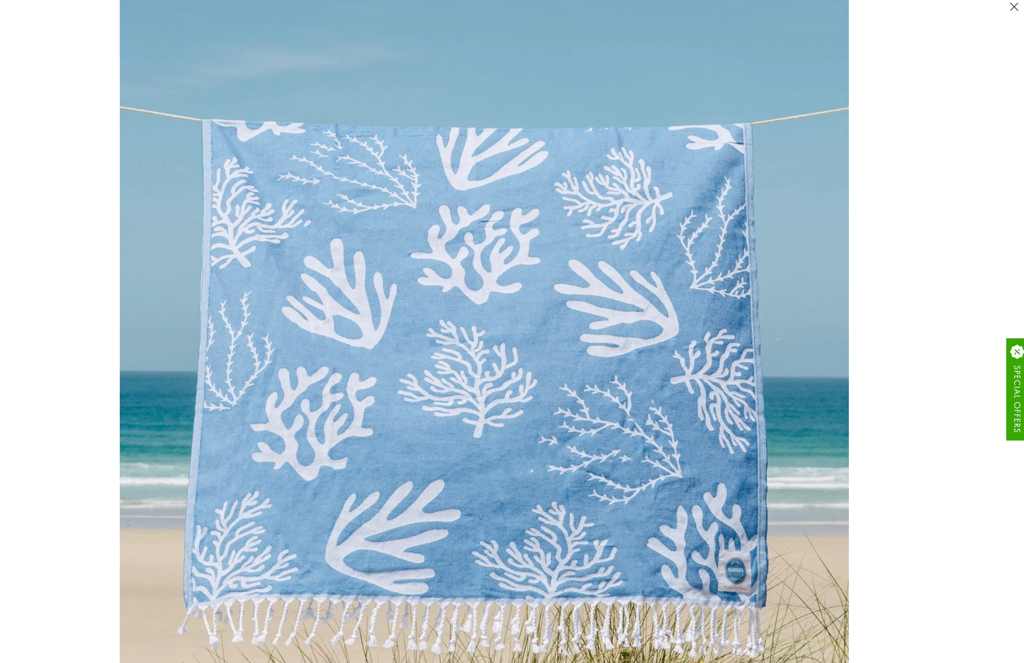 Coral Beach Sheet (Hammam Towel) by Sea Kisses