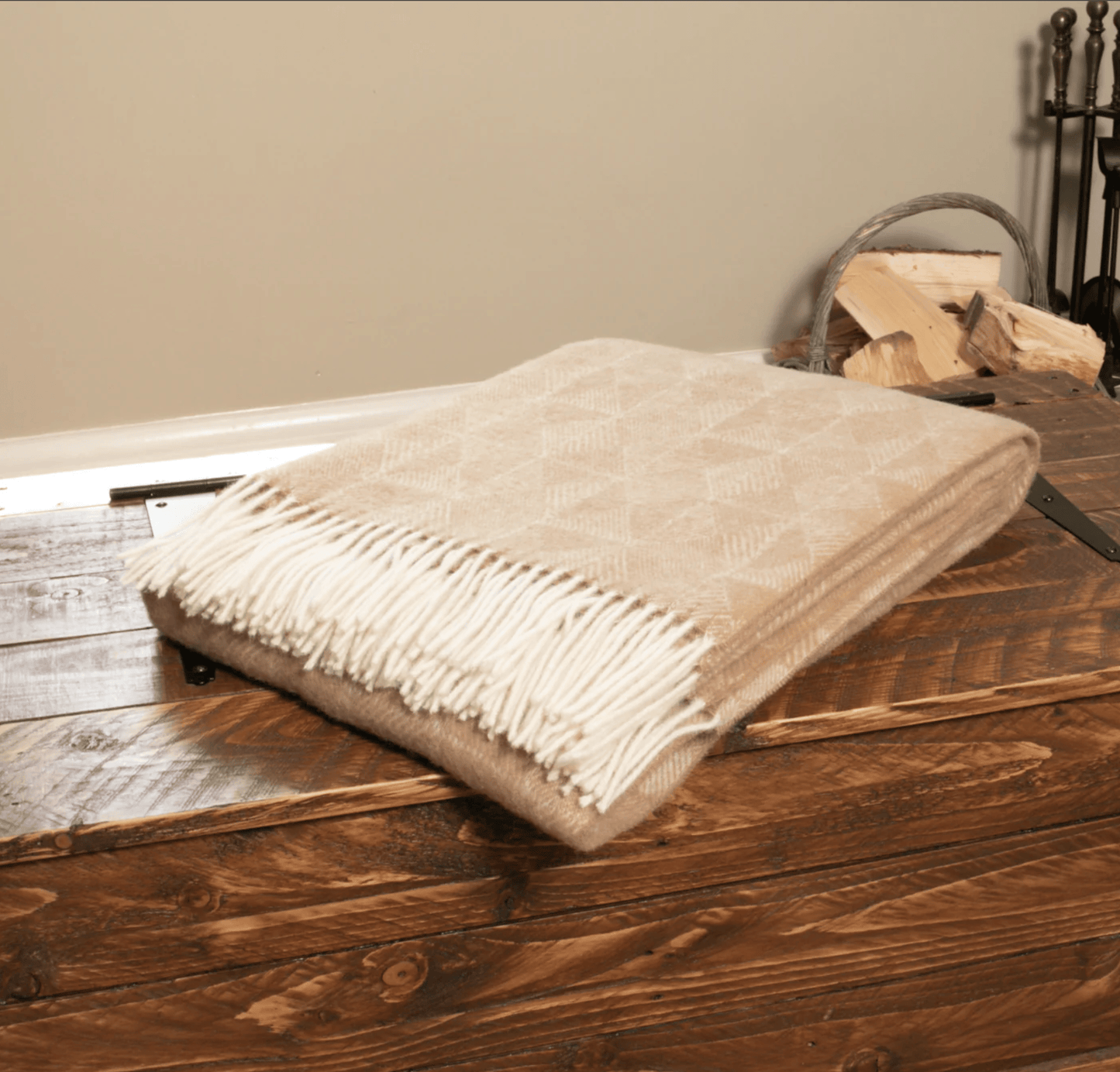 Wool Blanket Diamond Design