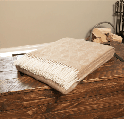 Wool Blanket Diamond Design