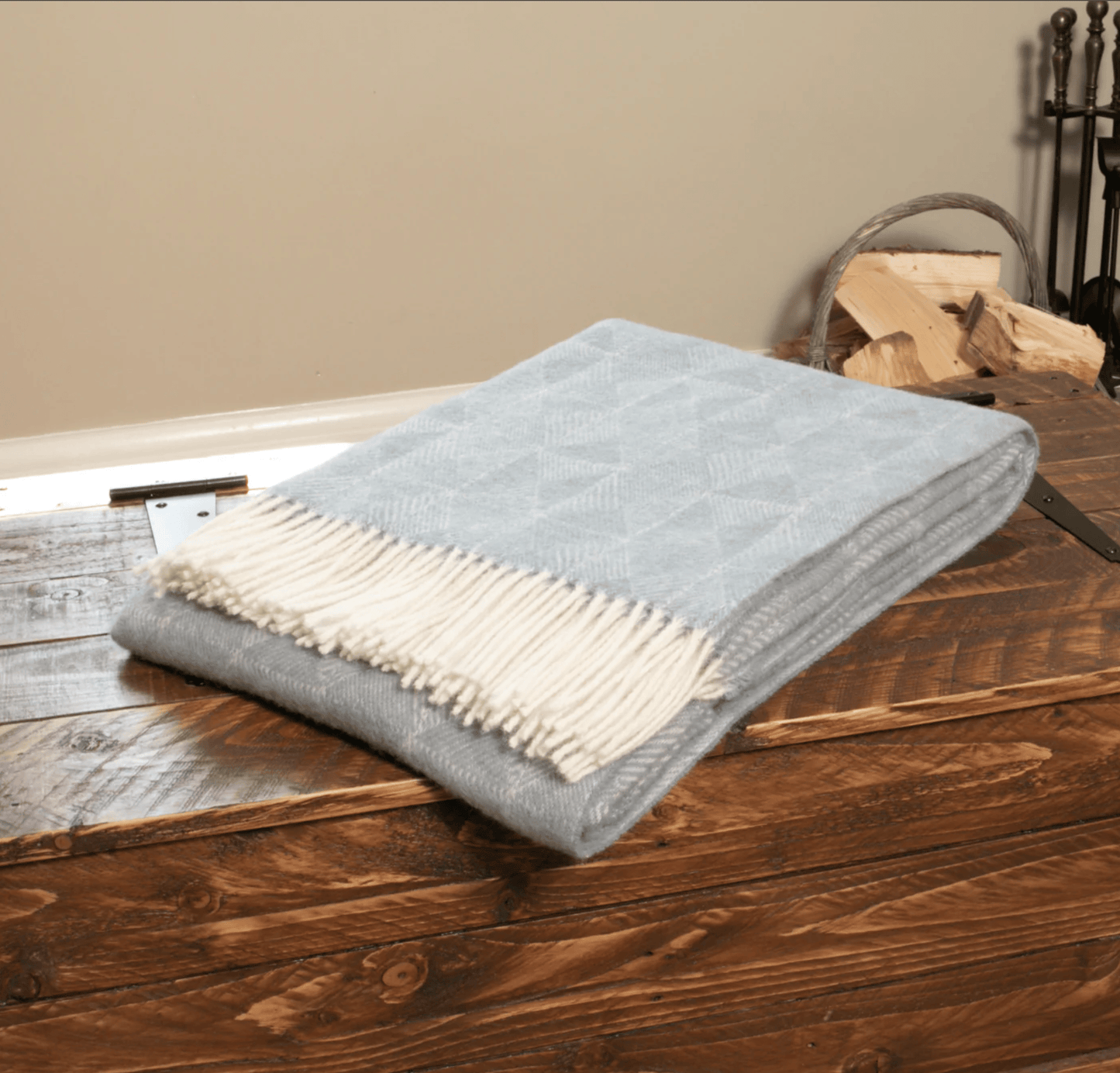 Wool Blanket Diamond Design