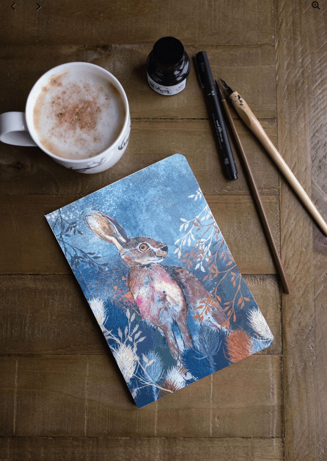 A5 paperback notebook Hare Design by Dollyhotdogs