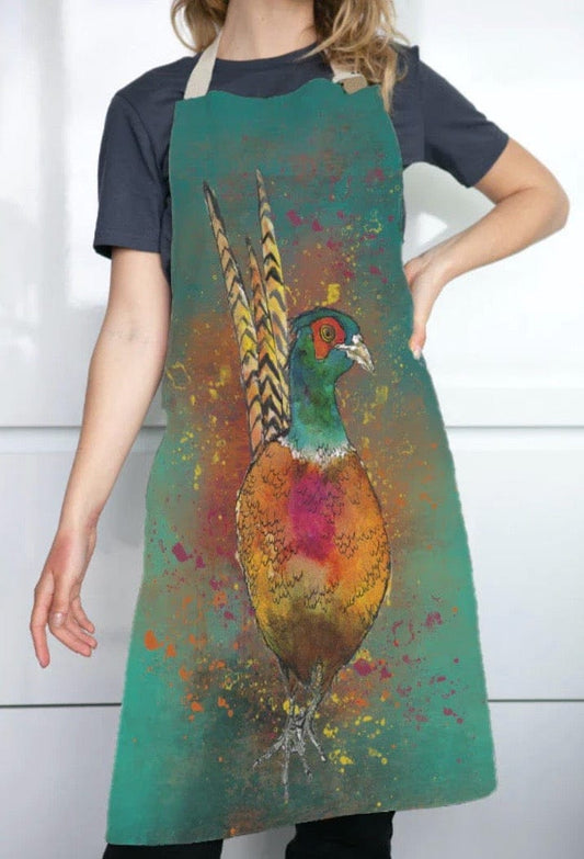 Vibrant Pheasant Apron by Dollyhotdogs