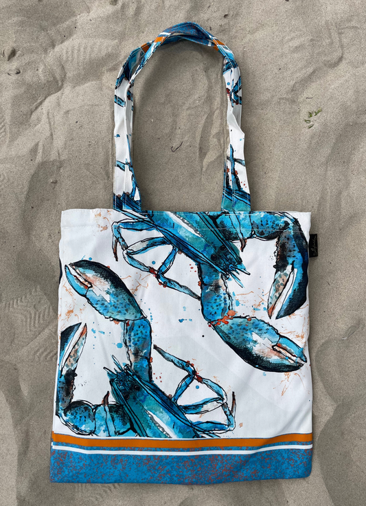 Tote Bag Blue Lobster Design by Dollyhotdogs