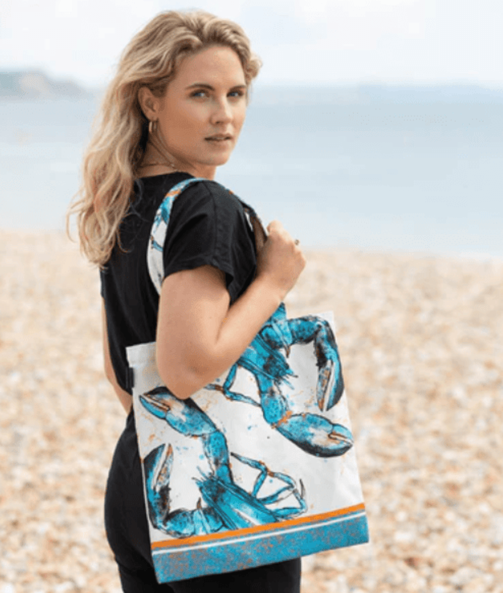 Dollyhotdogs Blue Lobster Tote Bag