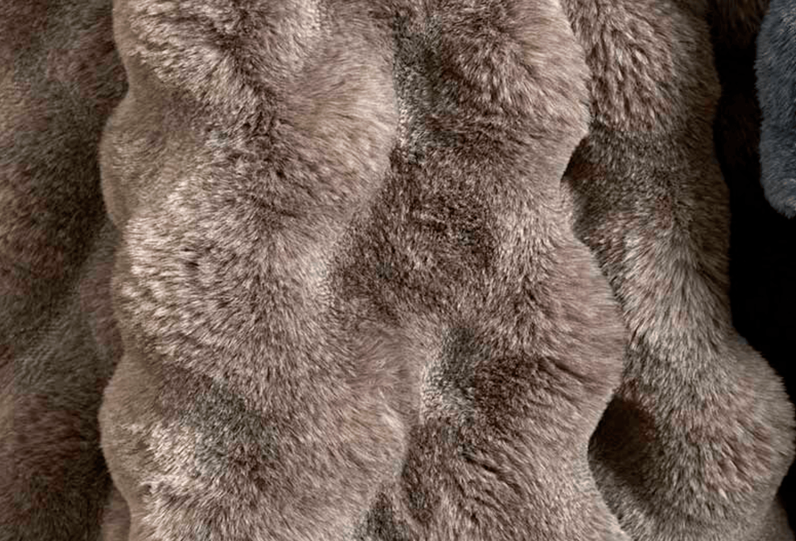 Feather Faux Fur Throw by Walton &amp; Co