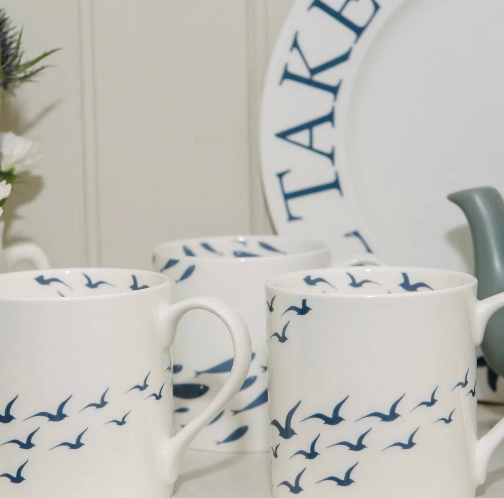 Flock of Gulls Mug by SeaKisses